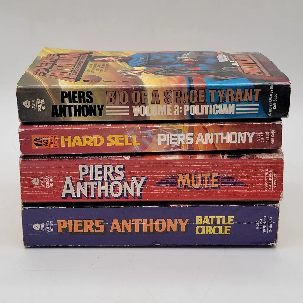 Piers‎ Anthony Sci-Fi Lot 4 Paperback Politician Hard Sell Mute Battle Circle